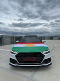 MOTORHAUBEN-FAHNE KURDISTAN