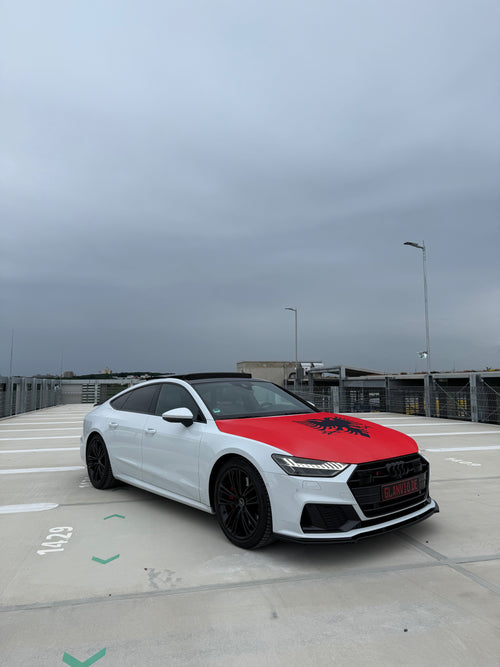 MOTORHAUBEN-FAHNE ALBANIEN